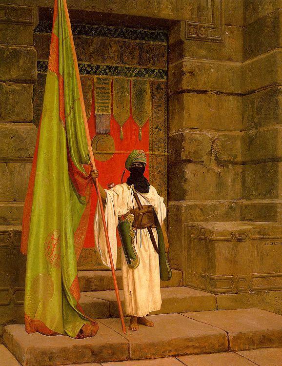 Unfolding the Holy Flag, Jean Leon Gerome